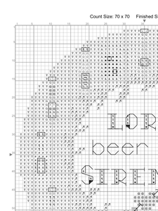 Lord, beer me strength CROSS STITCH PATTERN. PDF. EASY!