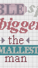 Load image into Gallery viewer, Embiggens cross stitch pattern