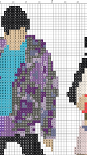 Load image into Gallery viewer, Jean Ralphio and Mona Lisa Parks cross stitch pattern