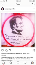 Load image into Gallery viewer, Michael Scott Lincoln quote cross stitch pattern