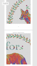 Load image into Gallery viewer, For fox sakes cross stitch pattern