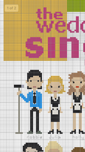 Load image into Gallery viewer, Wedding singer cross stitch pattern