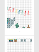 Load image into Gallery viewer, party llama cross stitch pattern