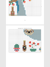 Load image into Gallery viewer, Party sloth cross stitch pattern