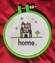 Load image into Gallery viewer, Castle home cross stitch pattern