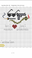 Load image into Gallery viewer, Parks mini cross stitch patterns