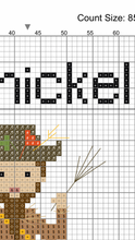 Load image into Gallery viewer, Belsnickel cross stitch pattern