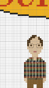 Seinfeld cross stitch pattern
