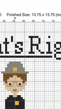 Load image into Gallery viewer, Dwight’s rights cross stitch pattern