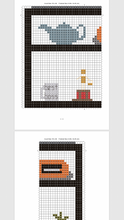 Load image into Gallery viewer, Lazy Scranton Tv cart &amp; items cross stitch pattern