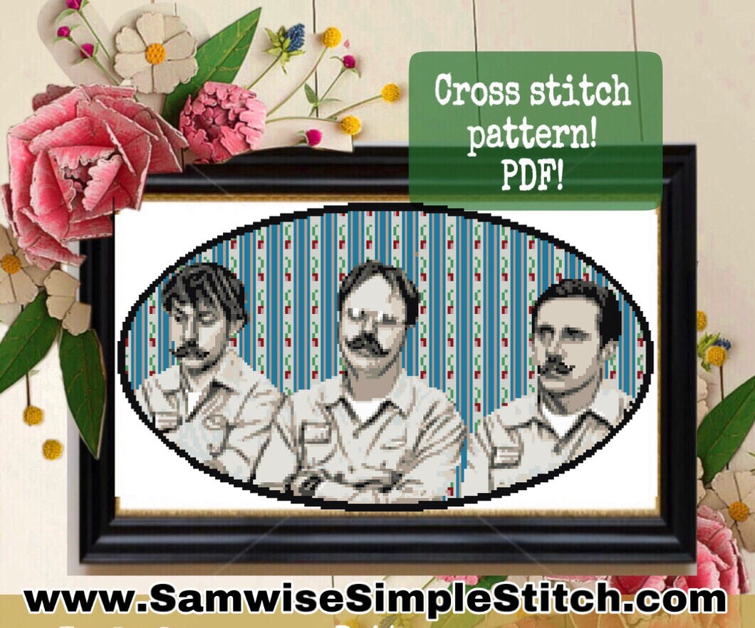 The Office Utica Raid Cross Stitch pattern